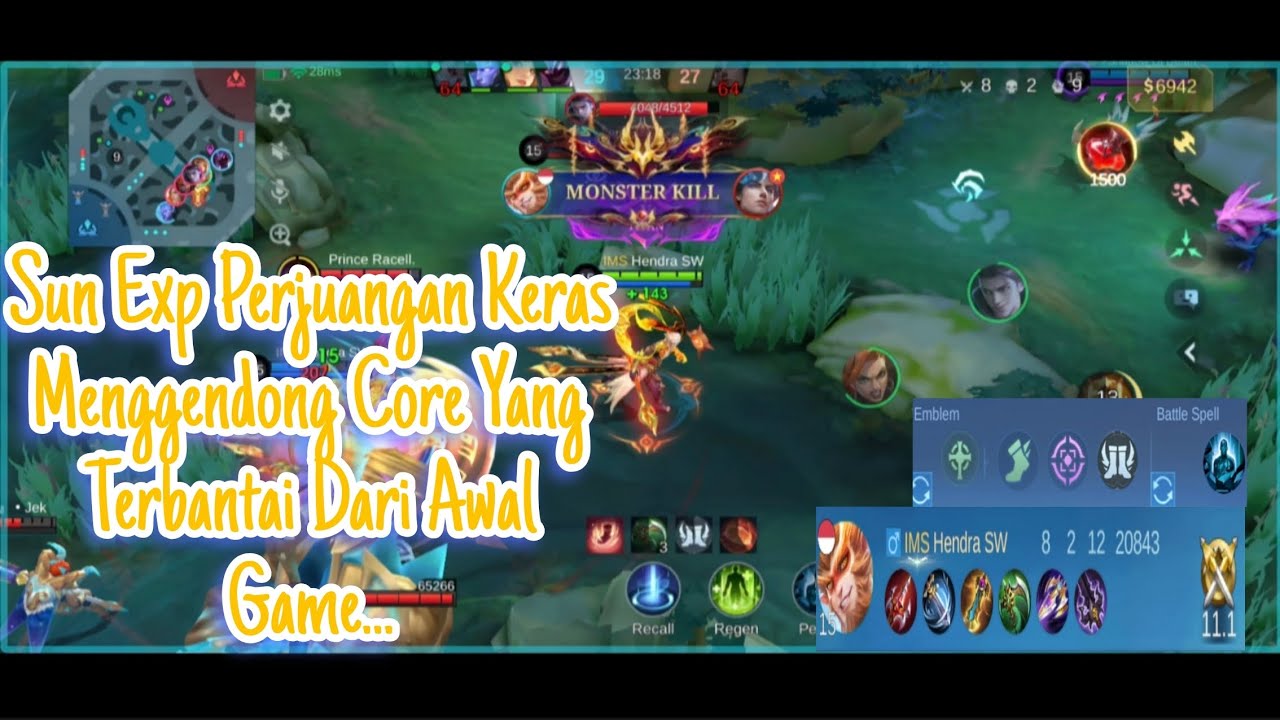 Sun Exp vs Alice exp, Roam Hilda, Mid Xavier, Hyper Lancelot & Gold Claude