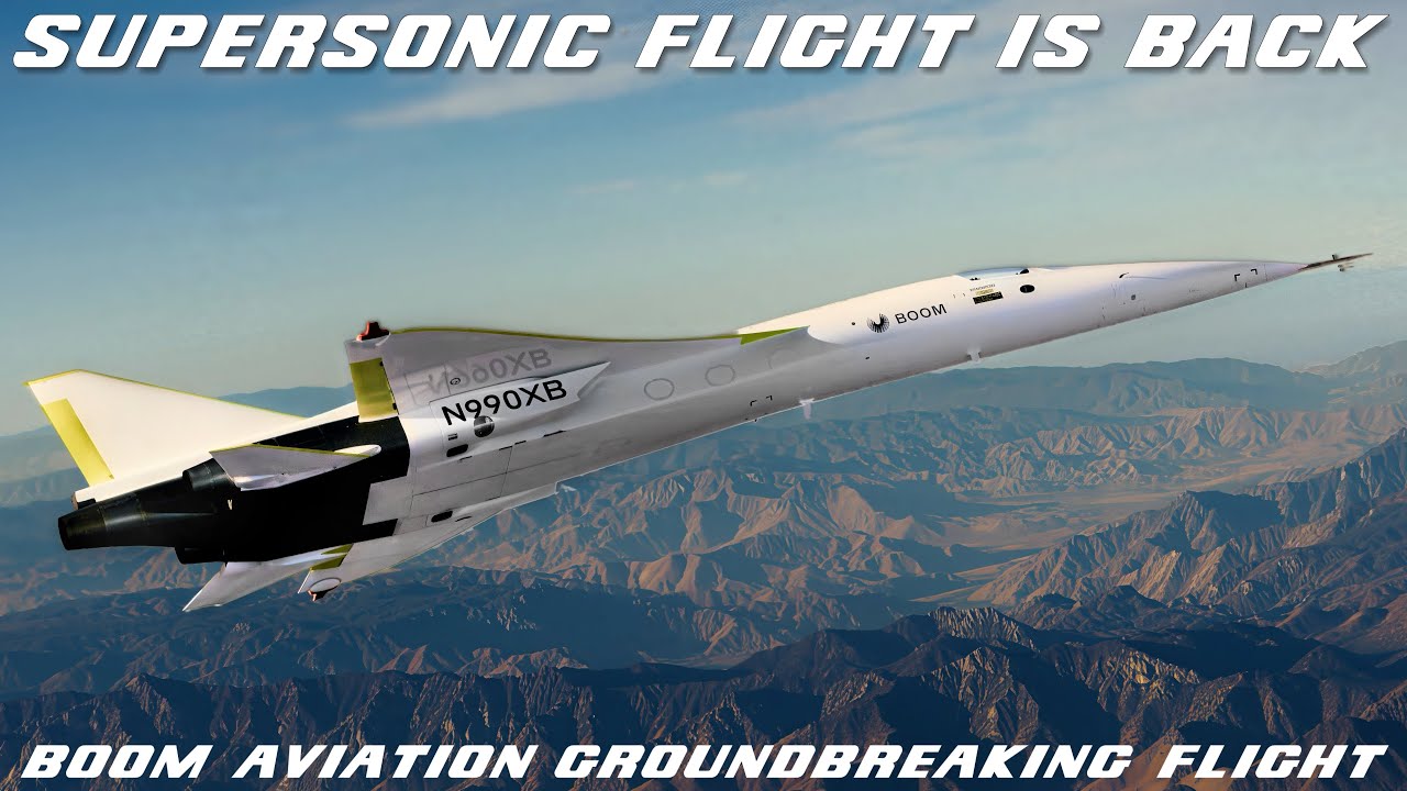 Boom XB-1: Supersonic Flight is BACK! 1st Private Built Civil Aircraft To Break The Sound Barrier