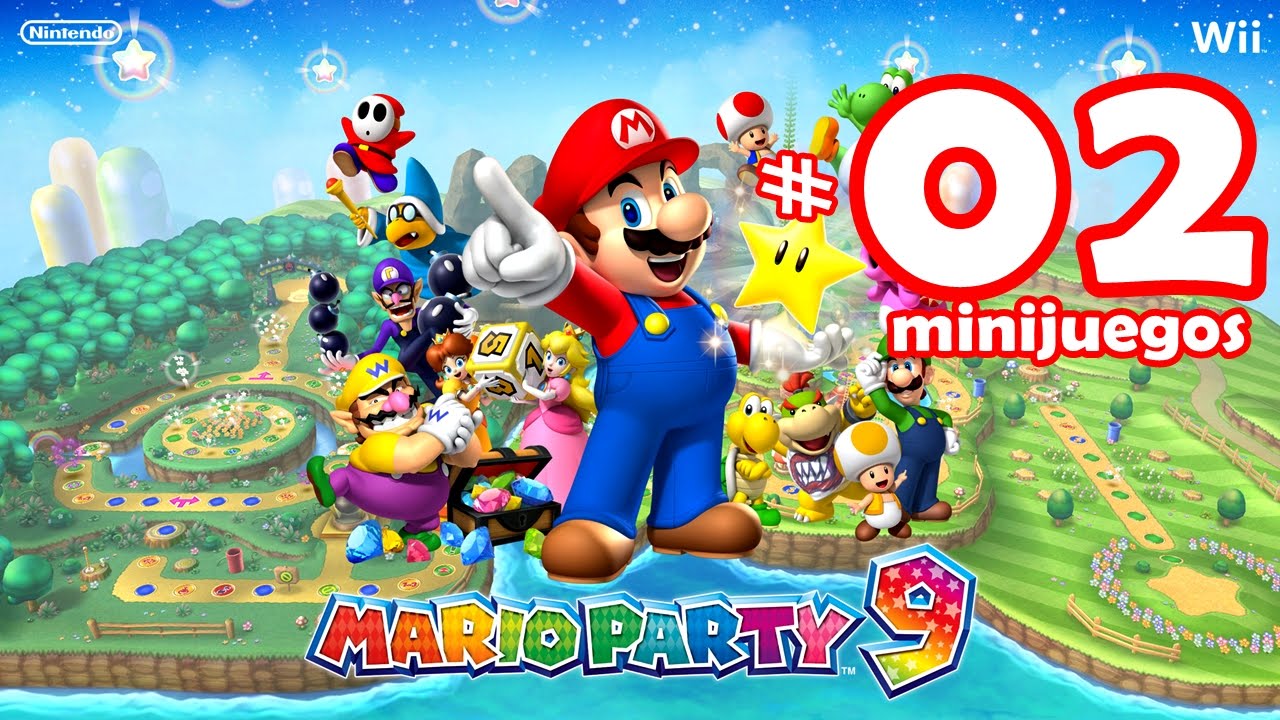 MARIO PARTY 9 | LA ESCALERA HACIA EL ÉXITO | MINIJUEGOS | LET´S PLAY EN ESPAÑOL | Wii 480p