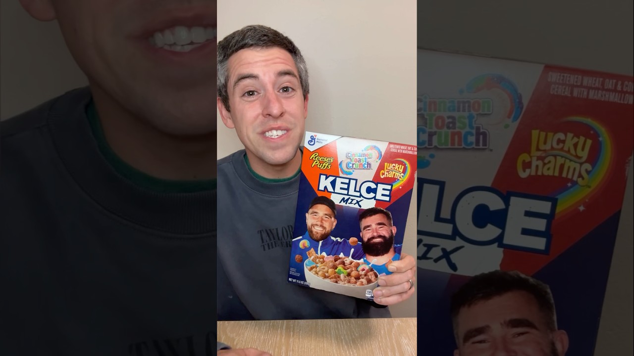 Trying Travis & Jason Kelce&rsquo;s FAVORITE Cereal Mix! 🥣  @newheightshow