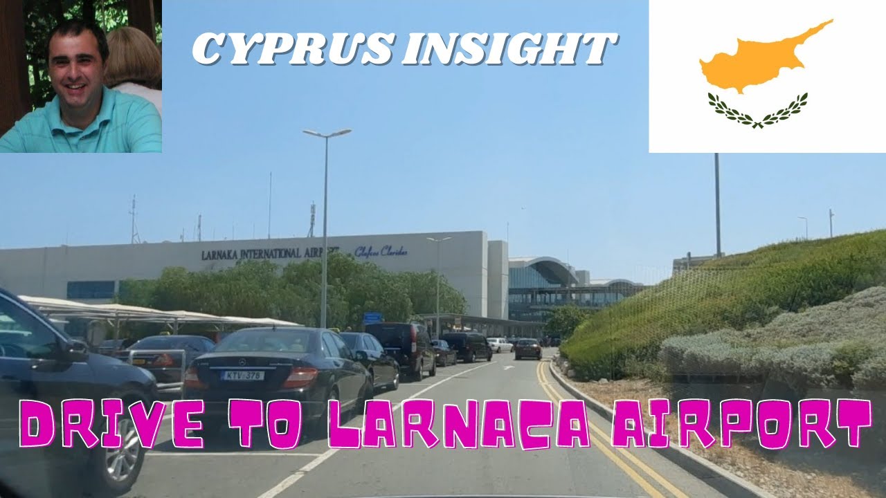 Drive through of Larnaca Cyprus, from the Coast Road to the Airport,