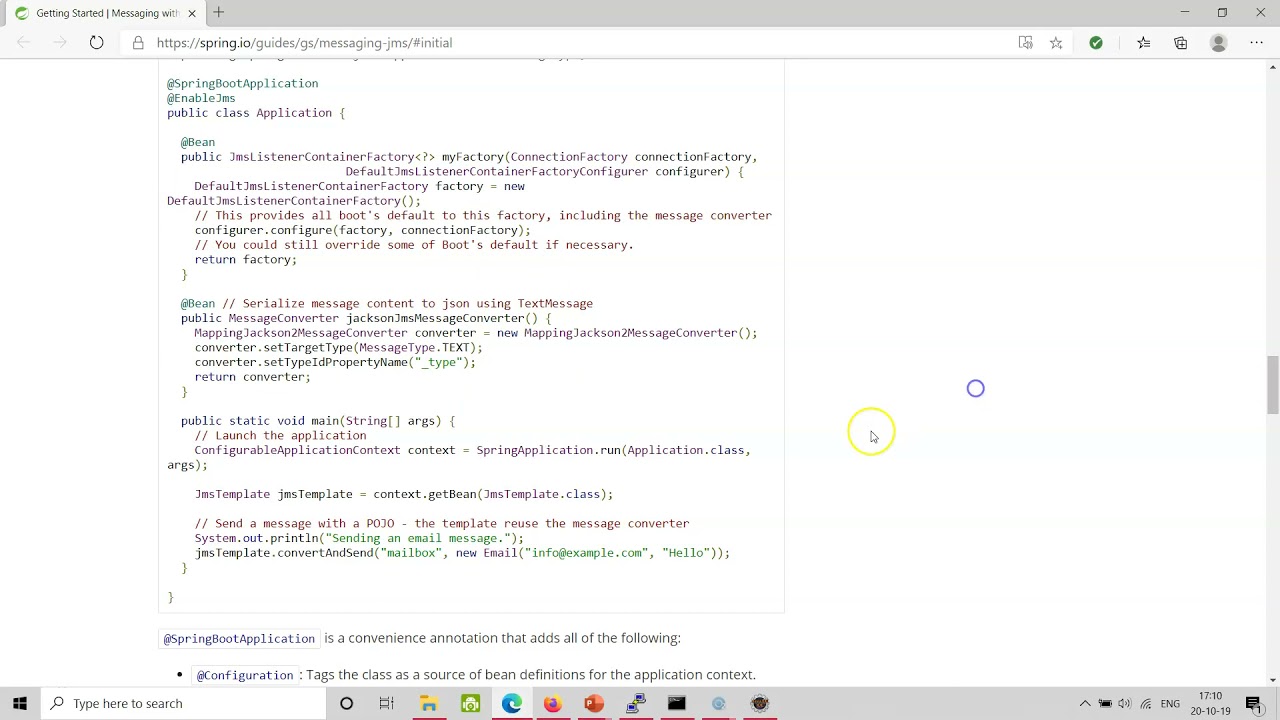 JMS: Send and Receive messages
