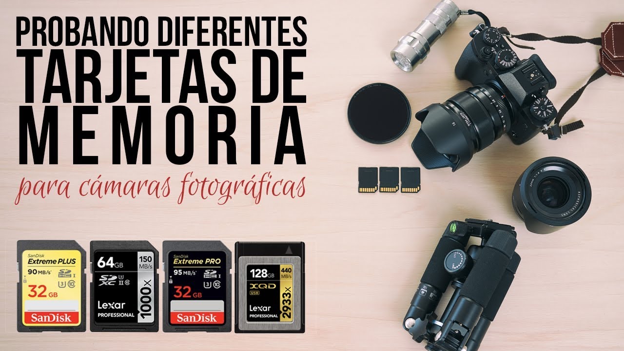 Probando diferentes tarjetas de memoria para fotografía