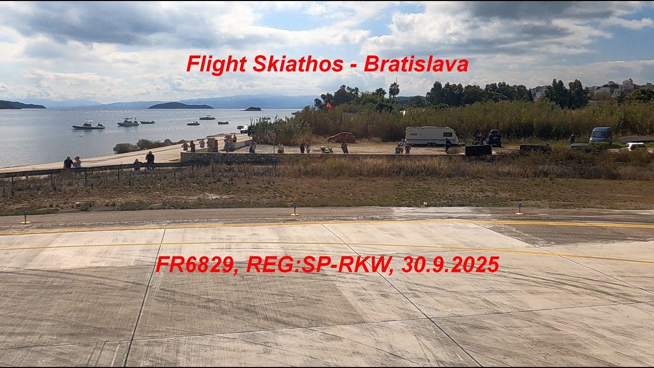 Ryanair Flight Skiathos (JSI) Bratislava (BTS) 30.9.2025