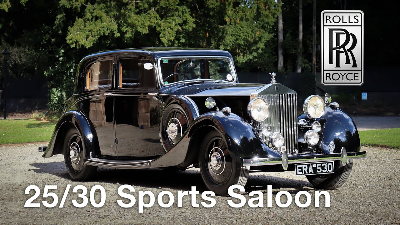 1937 Rolls Royce 25 30 Sports Saloon - Coachwork by Hooper