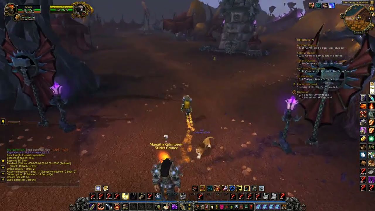 WOW Cata Quest 'Unbound - 28158' Horde on a PS