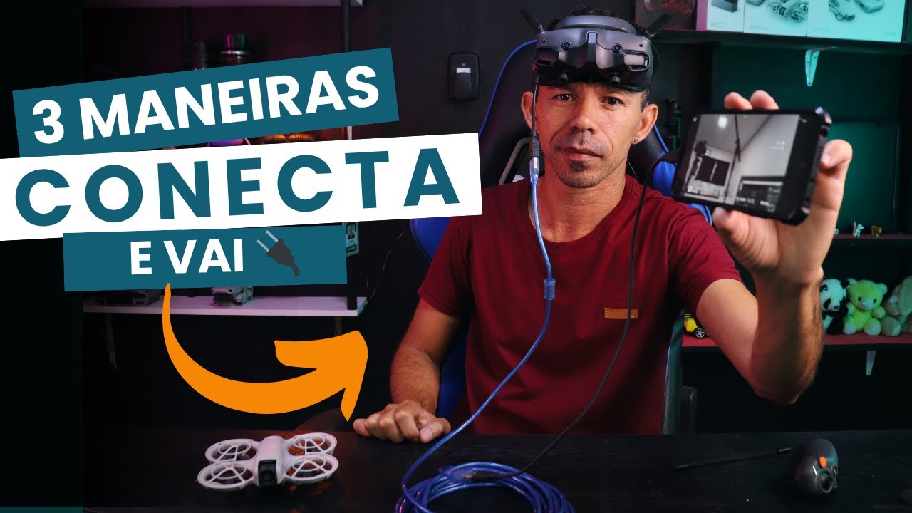 🚀 Veja como transmitir o Goggles 3 ou N3, pro celular! 📱🔥 |  Via Cabo! DJI Fly