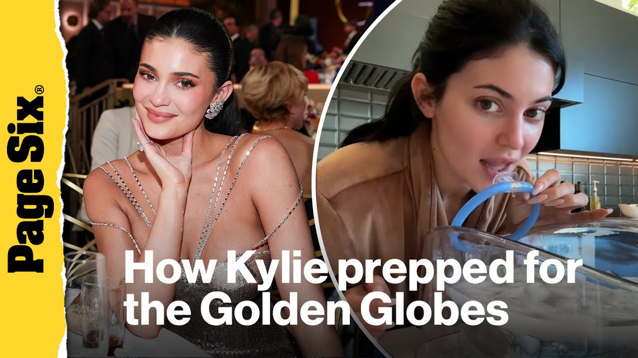 Kylie Jenner prepped for the Golden Globes with this viral skincare trend