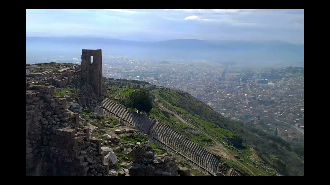 Pergamon Ancient City in Izmir Bergama. I viewed it for you.