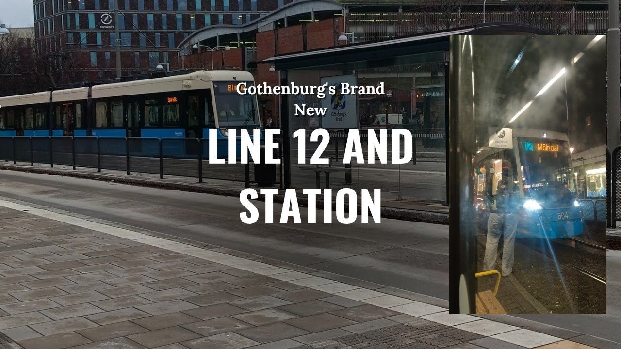 Gothenburg's brand new tramline...