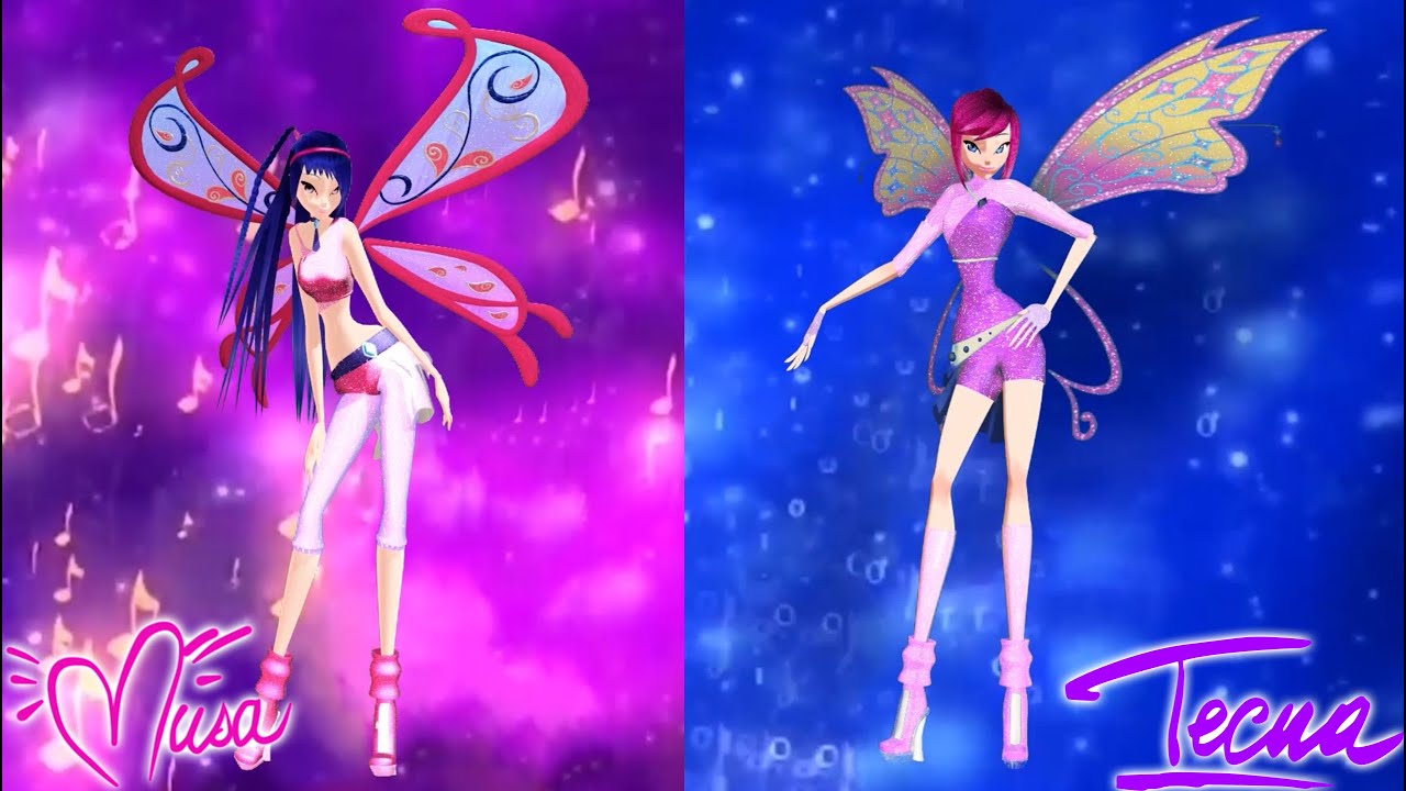 [MMD x Winx Club] Believix Transformation [Musa x Tecna]