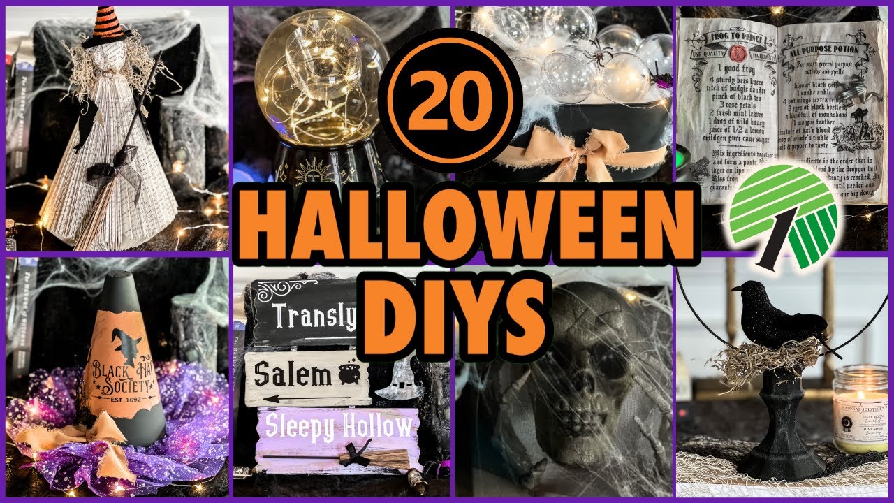 20 Dollar Tree HALLOWEEN DIY & Decor Ideas l Halloween DIYS on a Budget  l Easy Halloween Decor 👻