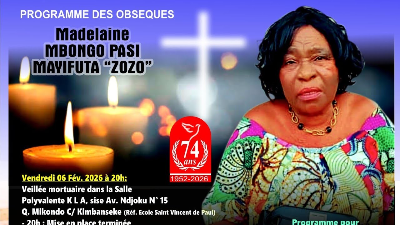 L'E INTÉGRALITE DÉ NÔTRE MAMAN MADELEINE MBONGO PASI