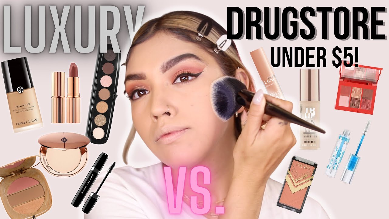 Luxury Makeup VS. $5 Makeup! (Shocking results!)