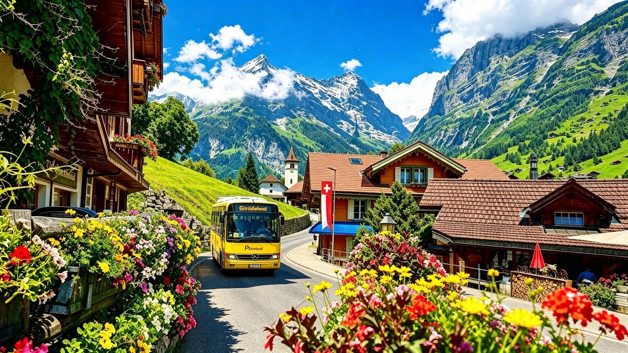 GRINDELWALD Switzerland🇨🇭Most Amazing Swiss Village Walking Tour!