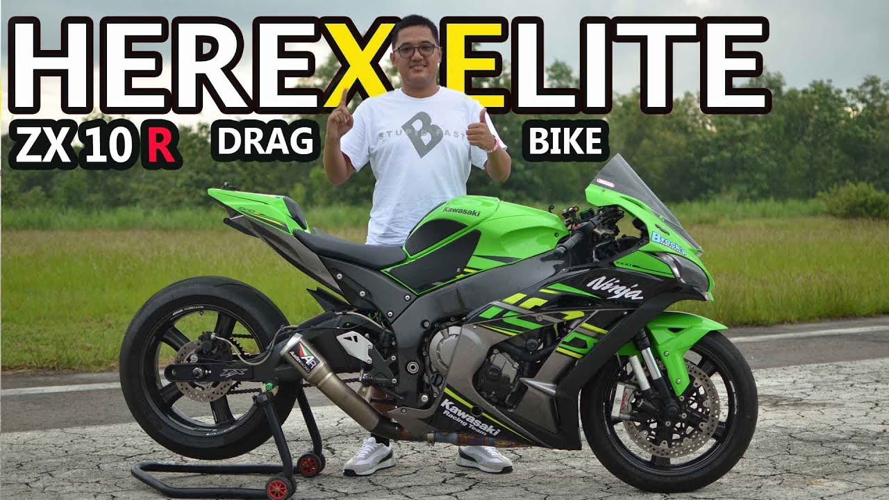 Ninja ZX 10 R (460 Juta) di buat Drag bike - Ini pemilik sekaligus pembalapnya - #Ngobar