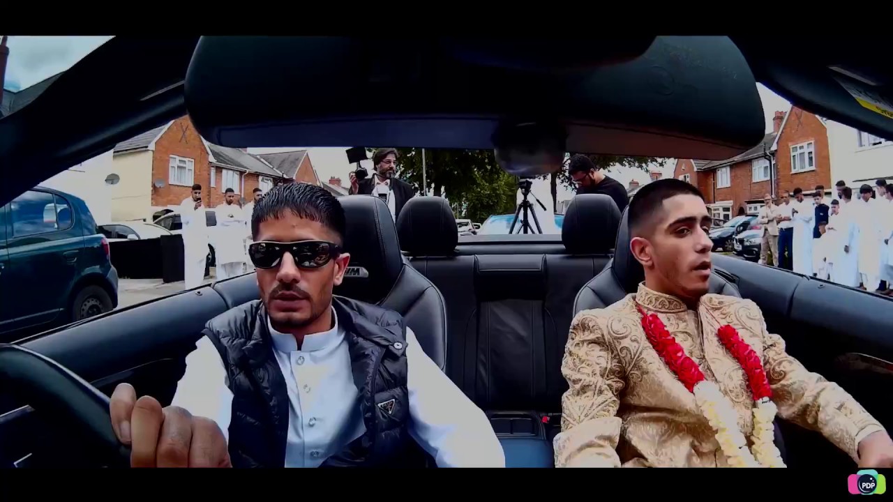 Asian Wedding Car Scene UK