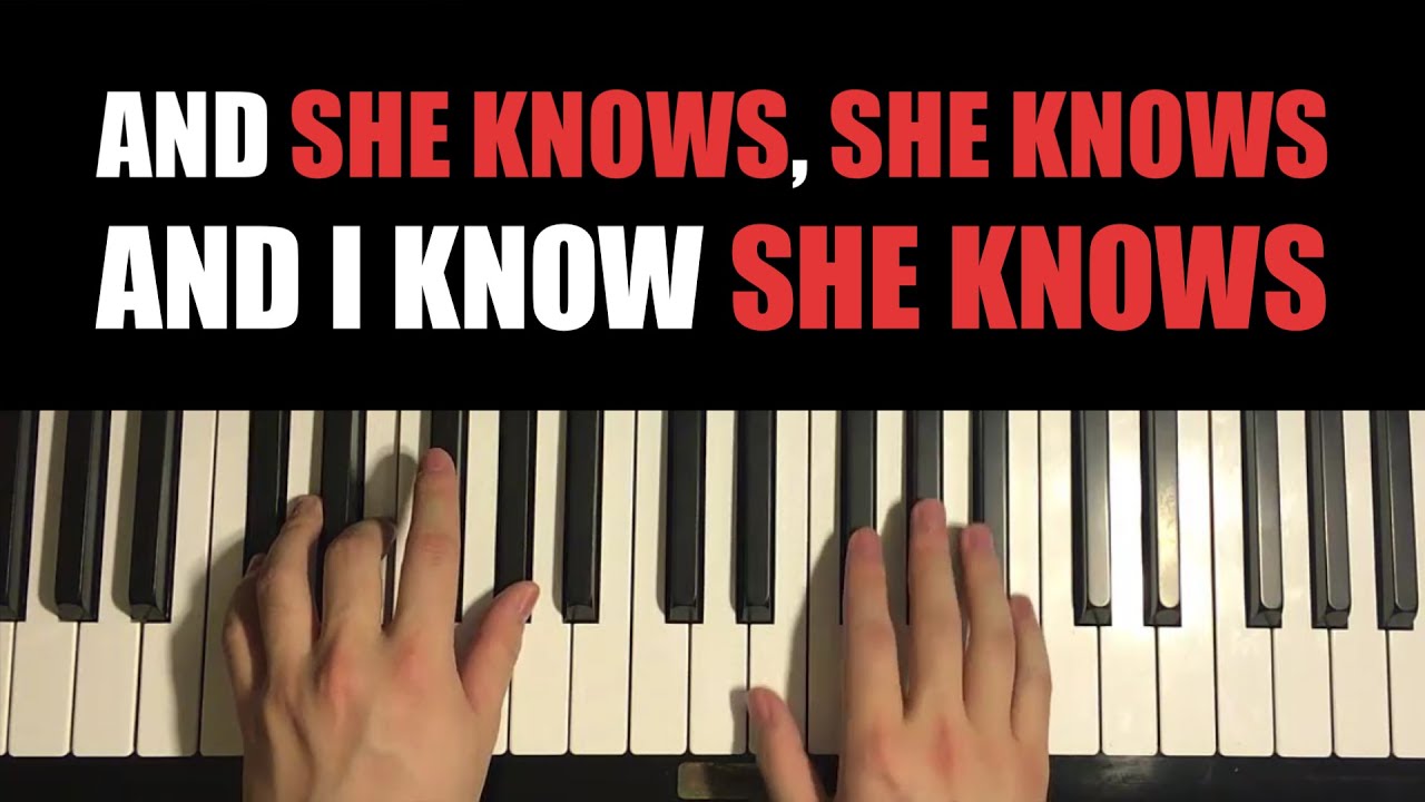 How To Play - J. Cole - She Knows (Piano Tutorial Lesson)