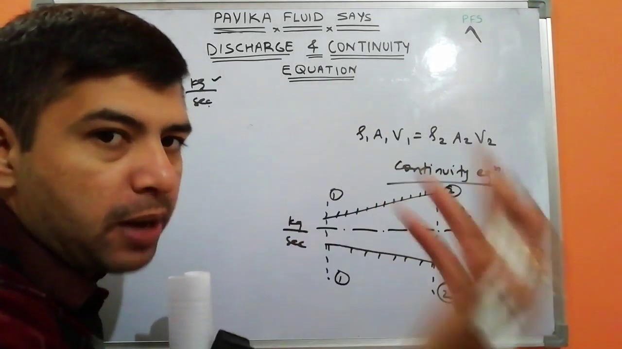 Discharge and continuity equation