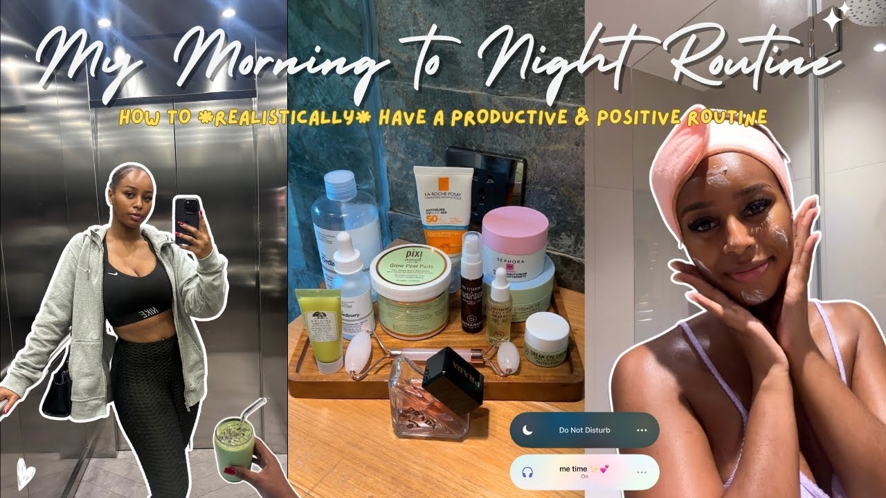 How to be motivated, consistent & build healthy habits + productive MORNING TO NIGHT ROUTINE! 🌞🌙