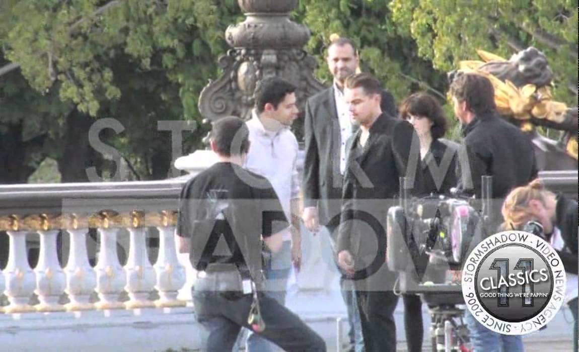 Leonardo DiCaprio Commercial Shooting Pont Alexandre III Paris