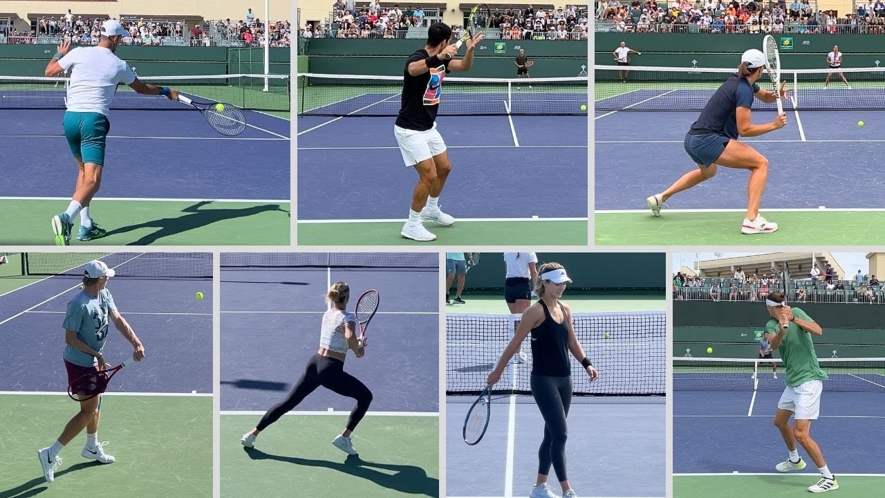 Alcaraz, Djokovic & More - IW 2024 Practice Compilation & Farewell [4k 60fps]