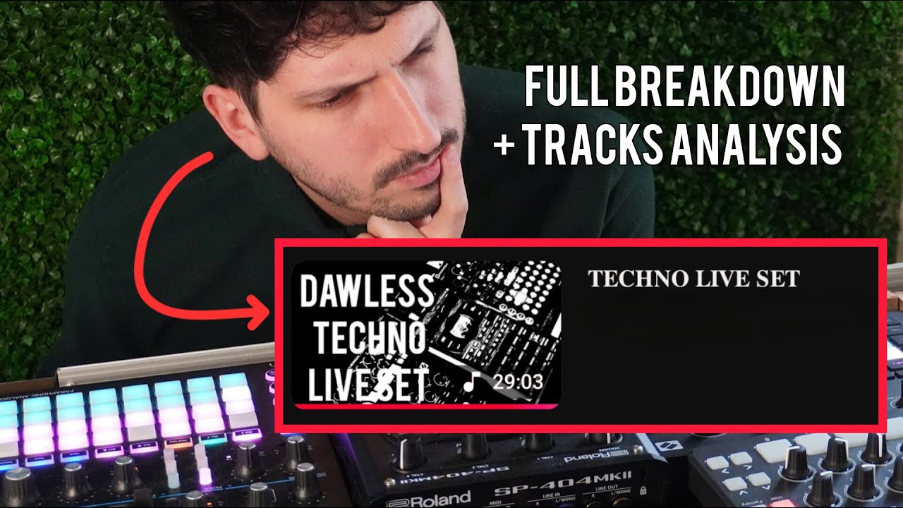 How to do techno live set dawless
