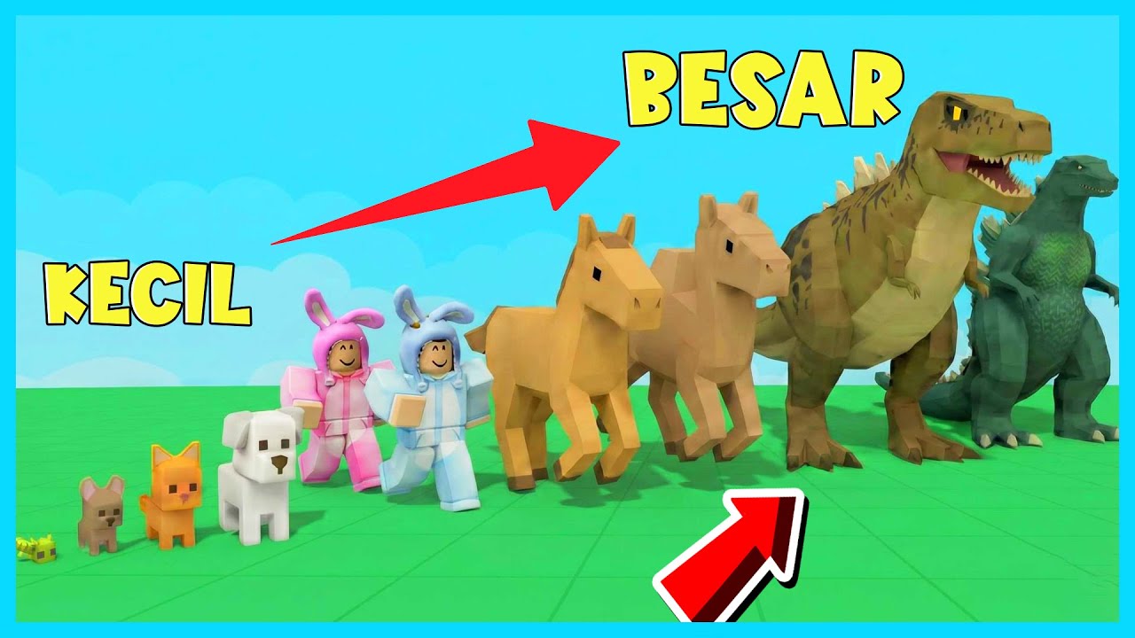 MIPAN & ZUZUZU Belajar Ukuran Hewan Hewan Di Dunia Dari Kecil Sampai Besar! ROBLOX