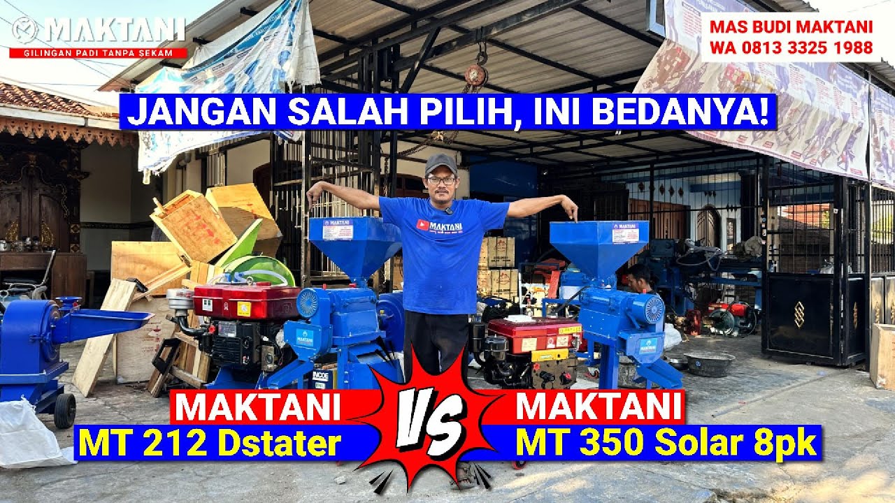 Jangan Salah Pilih! Ini Beda MAKTANI Tipe MT212 DStater 26pk & MT350 Diesel 8pk - Cocok Untuk Usaha