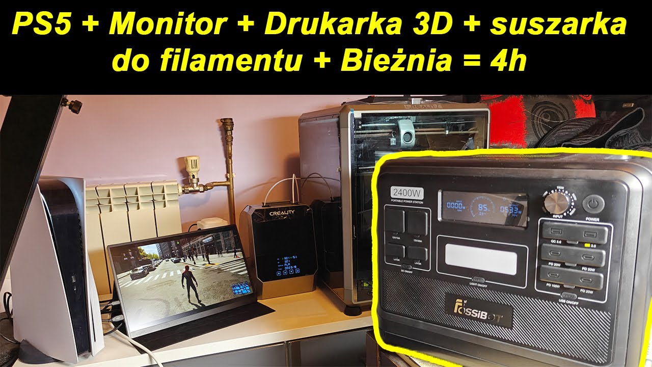 FOSSiBOT F2400 &ndash; Przenośna Elektrownia, Kt&oacute;ra Zasili WSZYSTKO! / Stacja Zasilania / UPS