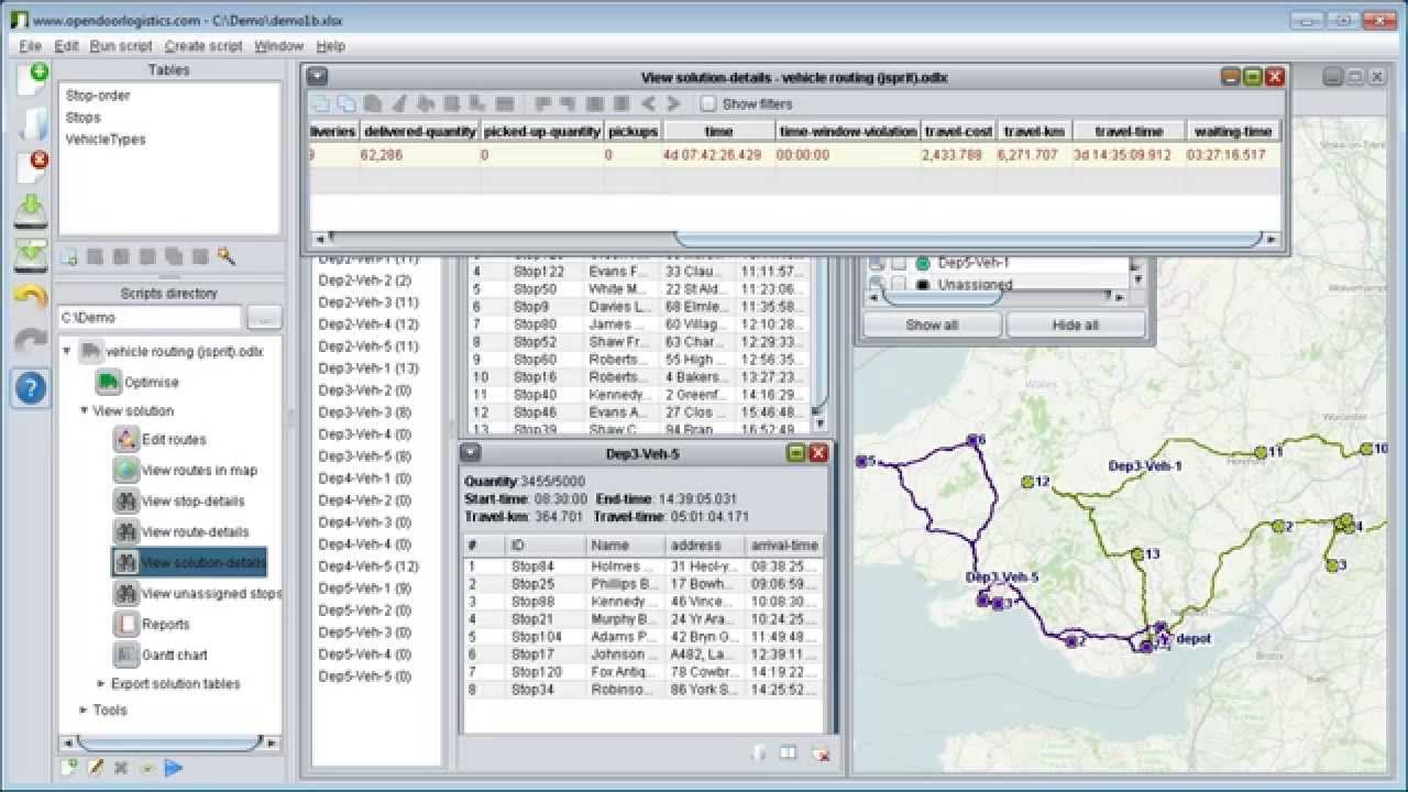 Open source vehicle route planning & scheduling