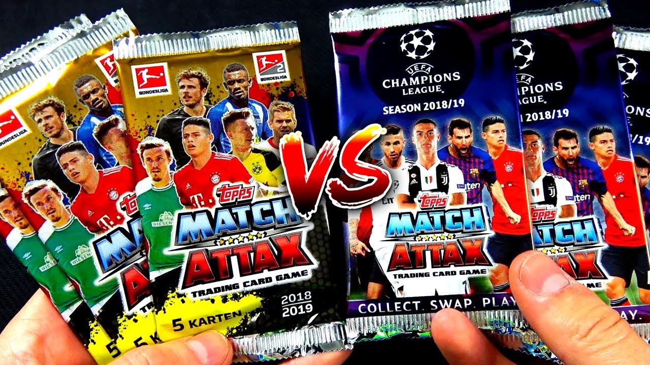 UNBOXING BATTLE 😱🔥 Match Attax 18/19 BULI vs CL