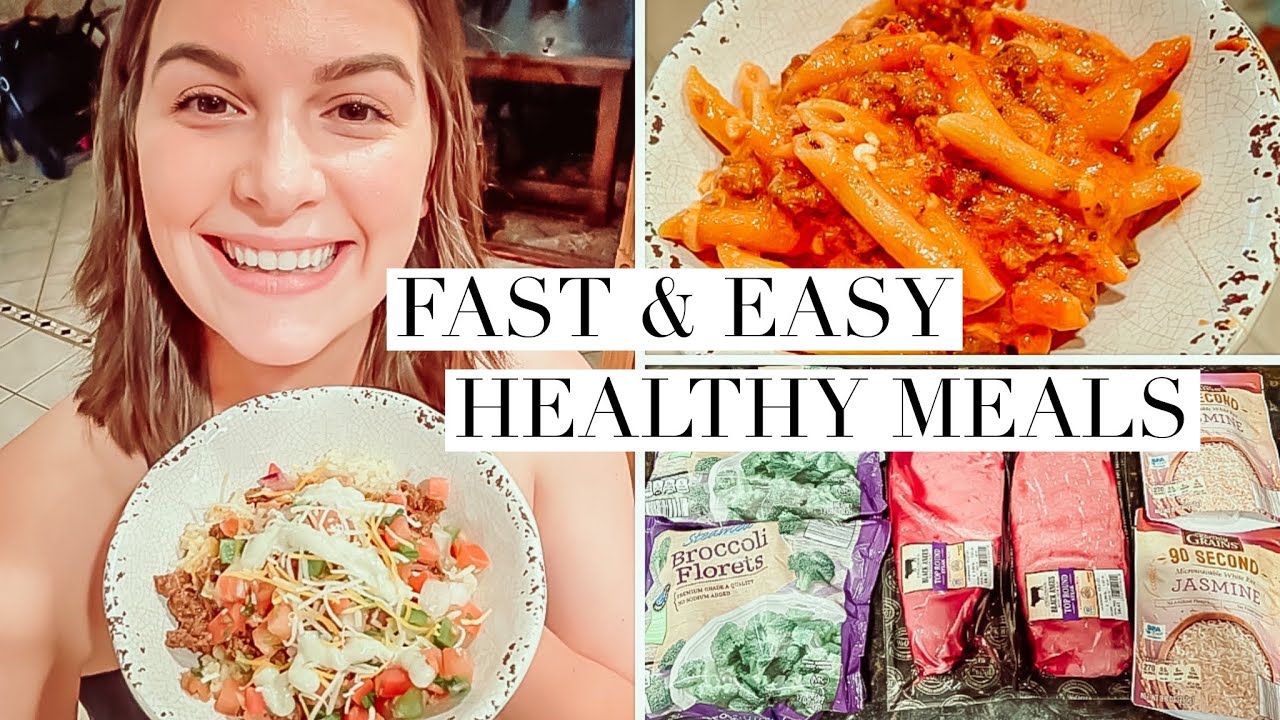 HEALTHY MEALS ON A BUDGET | FAST & EASY 10 MINUTE LOW CARB MEALS FOR THE FAMILY