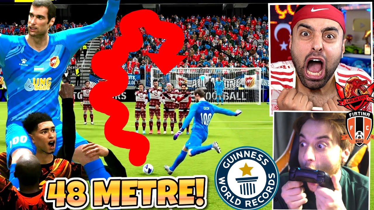 YENİ DÜNYA REKORU 48 METRE KALECİ CECH FRİKİK GOL ! EMJAN AĞLADI ! ÜMİDİ VS EMJAN ELPESİCO 24
