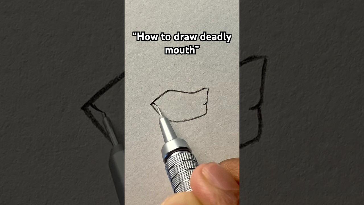How to draw deadly mouth