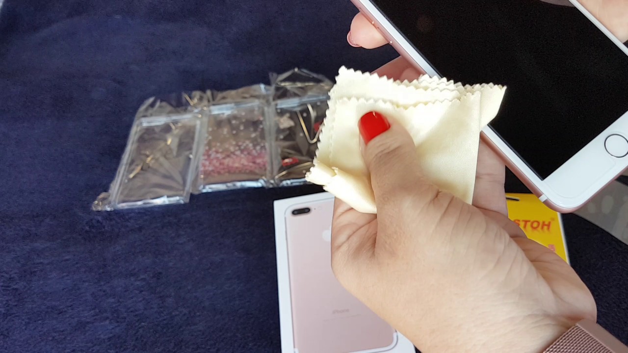 Aplicando a película de vidro e colocando as capinhas no meu iPhone 7 plus