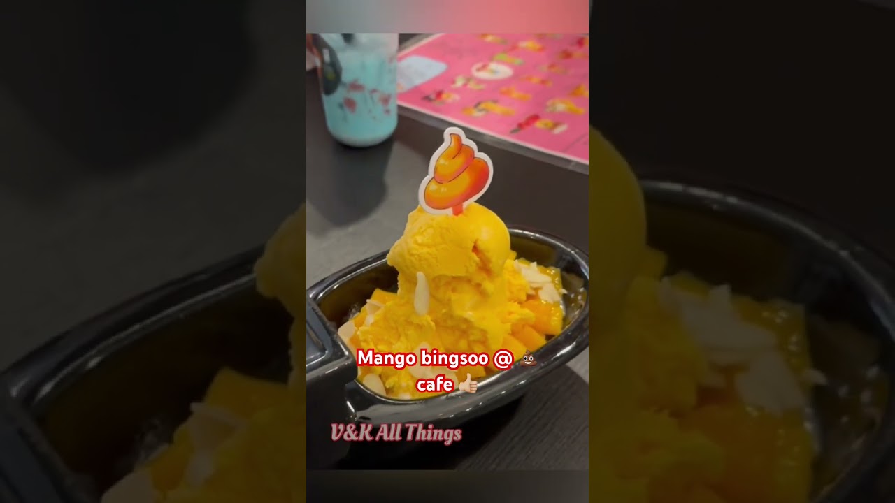 Mango bingsoo @ Poop Cafe was so good #subscribemychannel#shorts
