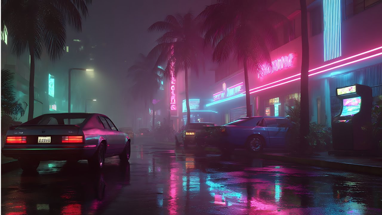 ⦿ Digital Sunset | Chrome City Retrofuture Downtown Drive Full Synthwave Album  1980s Neon Chill Mix