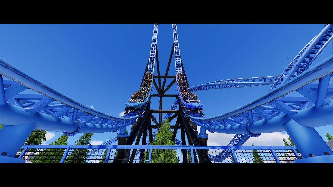 Planet Coaster 2 || Intamin duelling swing launch coaster test