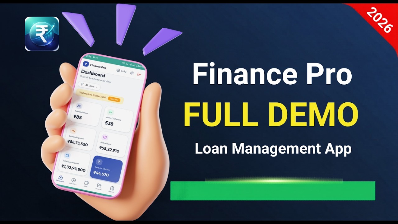 Finance Pro App Demo 2026 | Microfinance & Loan Management Software | 30-Day Free Trial