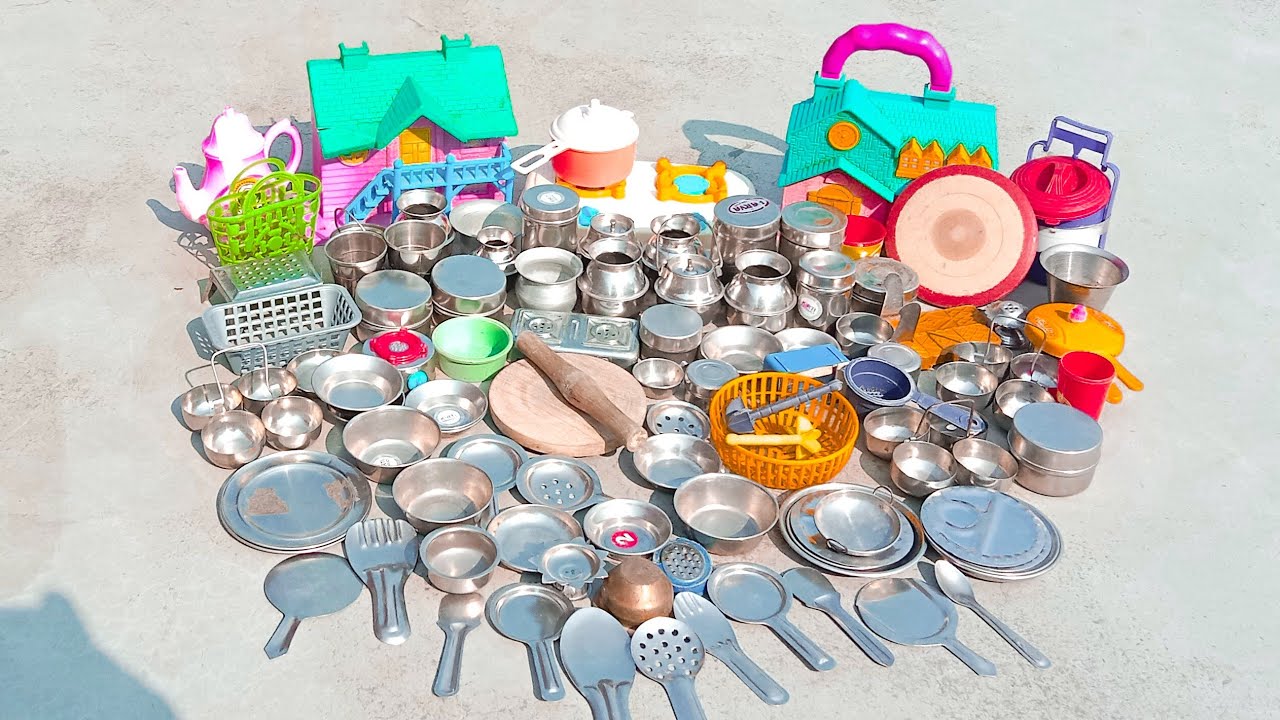 8 Minutes Satisfying with Unboxing Hello Kitty Kitchen Set | Cute Tiny Miniature ASMR Mini Cooking
