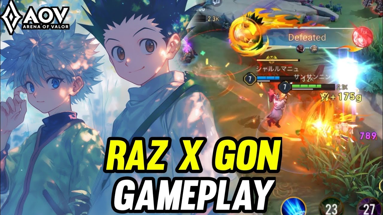 AOV : RAZ GAMEPLAY | X GON - ARENA OF VALOR LIÊNQUÂNMOBILE ROV