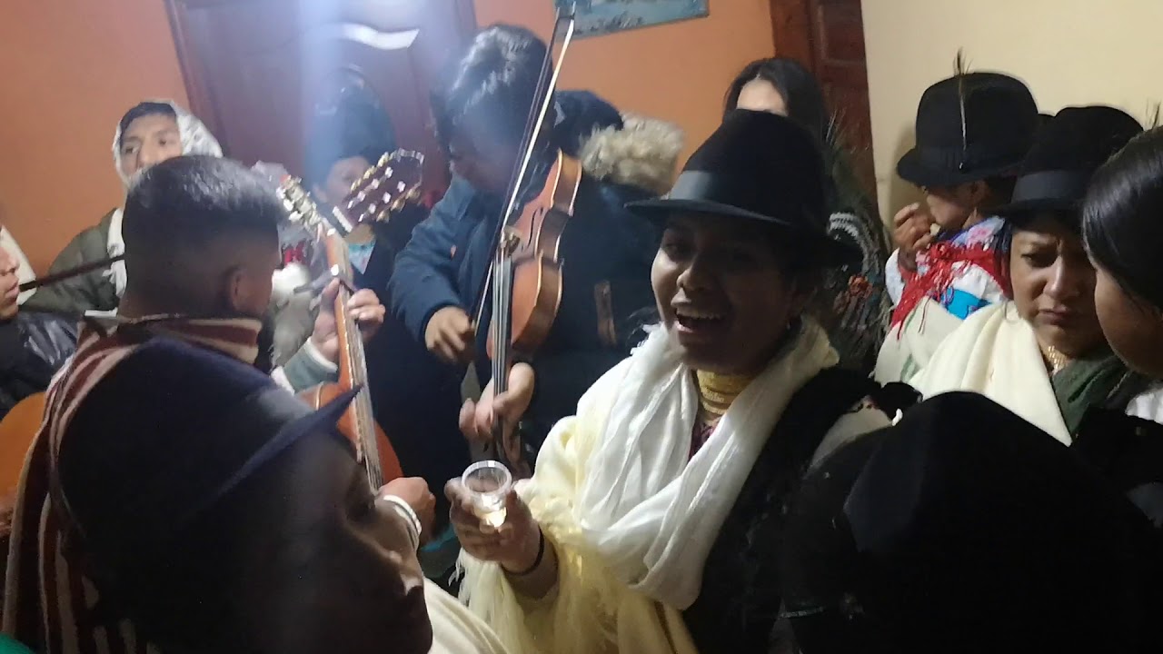 Fiestas de Cayambe en la comunidad de La chimba  con el grupo los gallazos