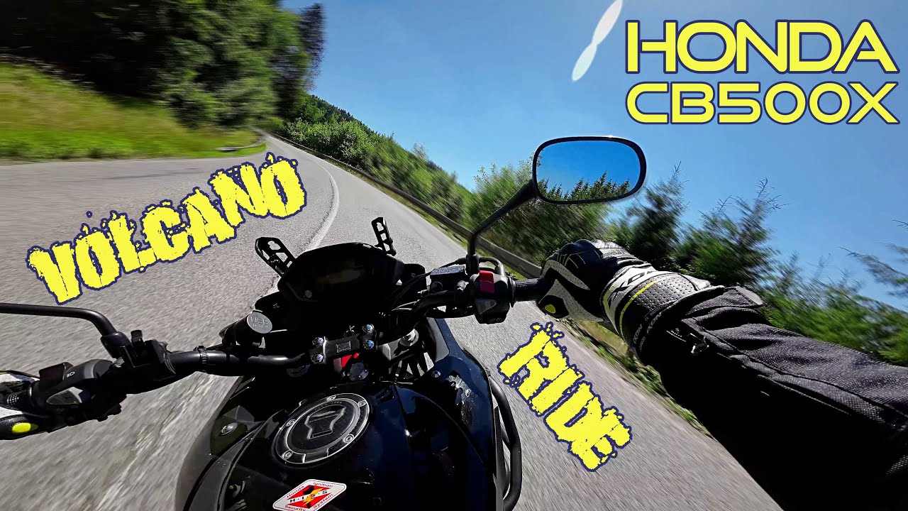 Volcano Ride on My Honda CB500X I 4K