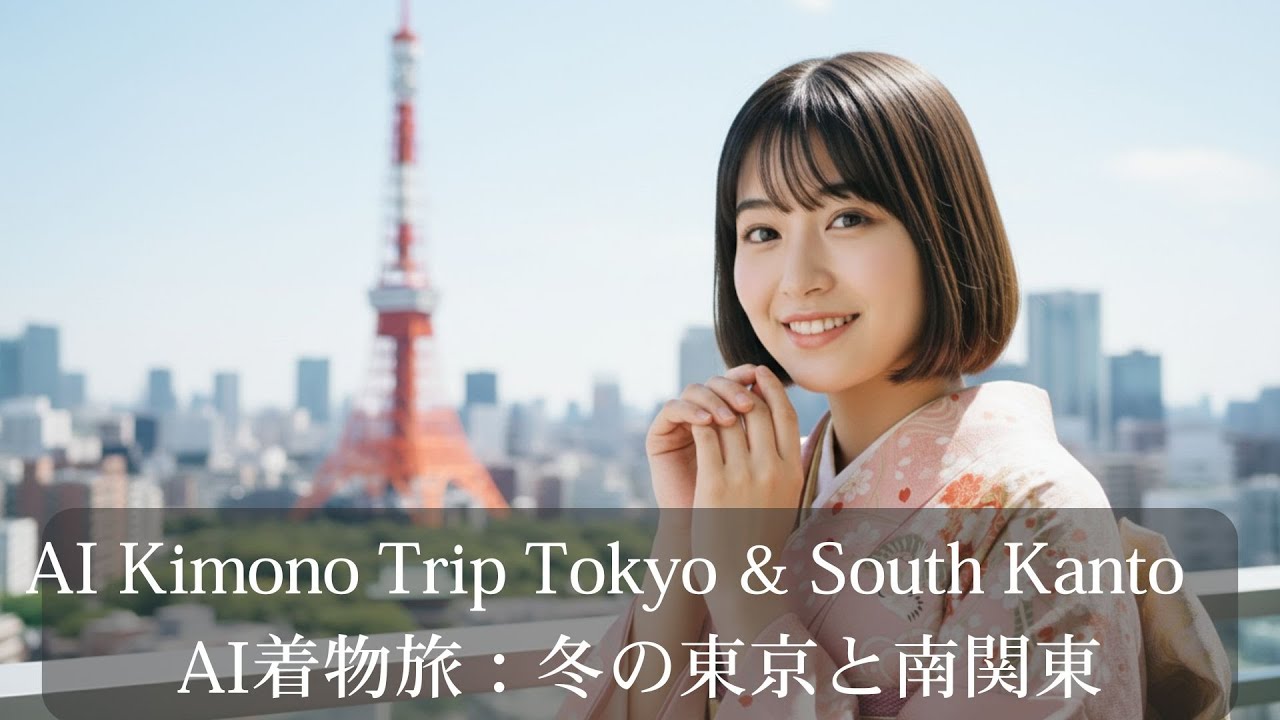 AI Kimono Trip Tokyo & South Kanto　AI着物旅：冬の東京と南関東