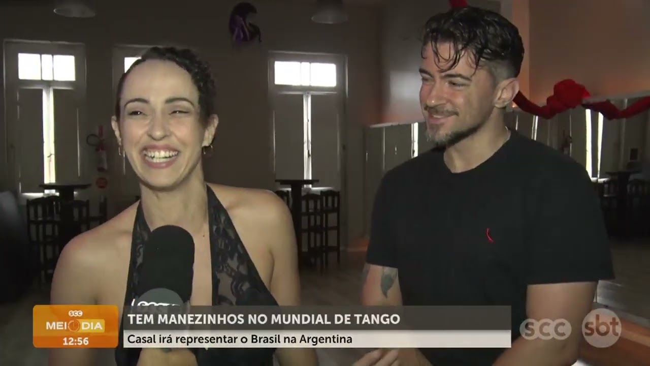 Casal irá representar o Brasil na Argentina no Mundial de Tango | Cotidiano | SCC Meio-Dia