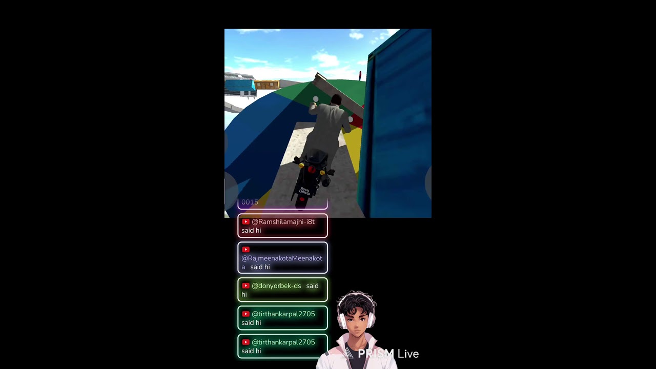 Indian bike 3d live stream #shortlive#bolero