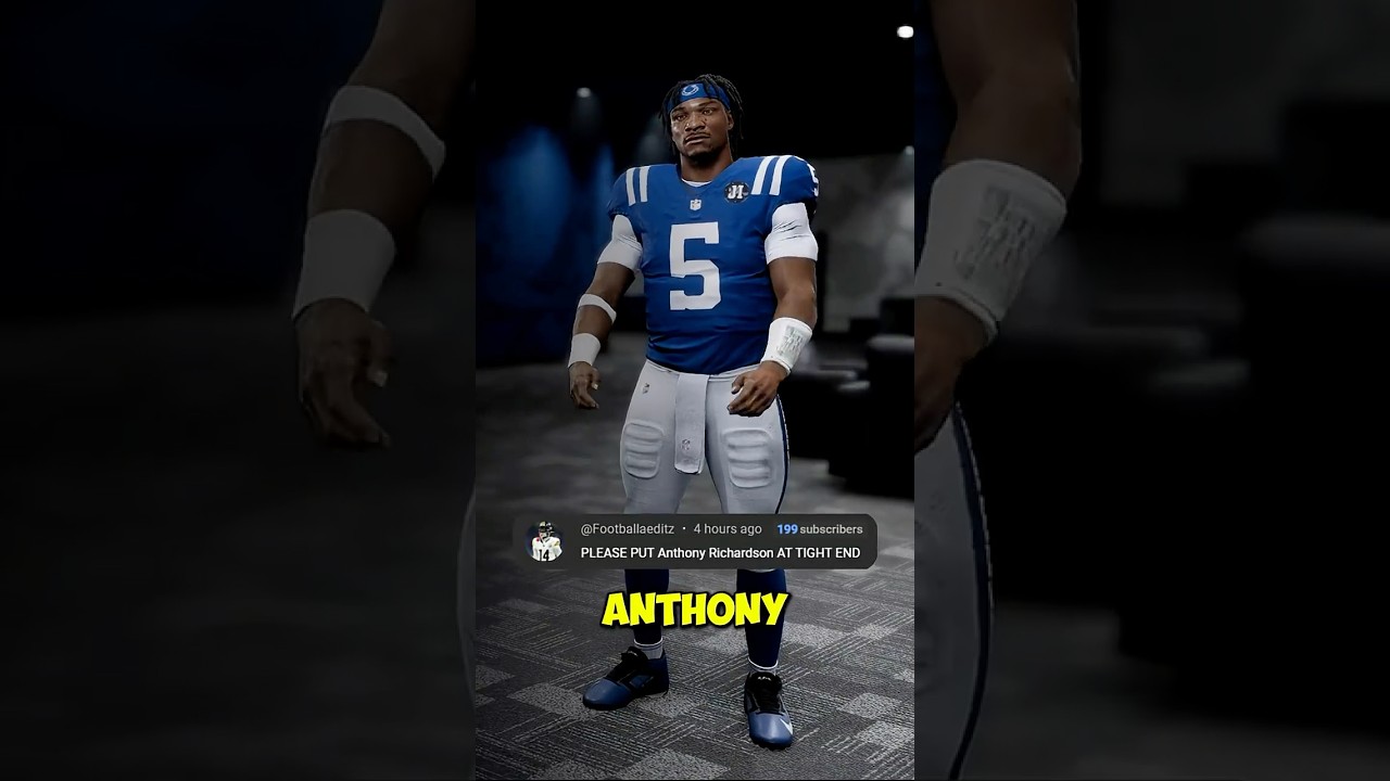 I Made Anthony Richardson A Tight End&hellip; And It Went TERRIBLY Wrong 😬💀