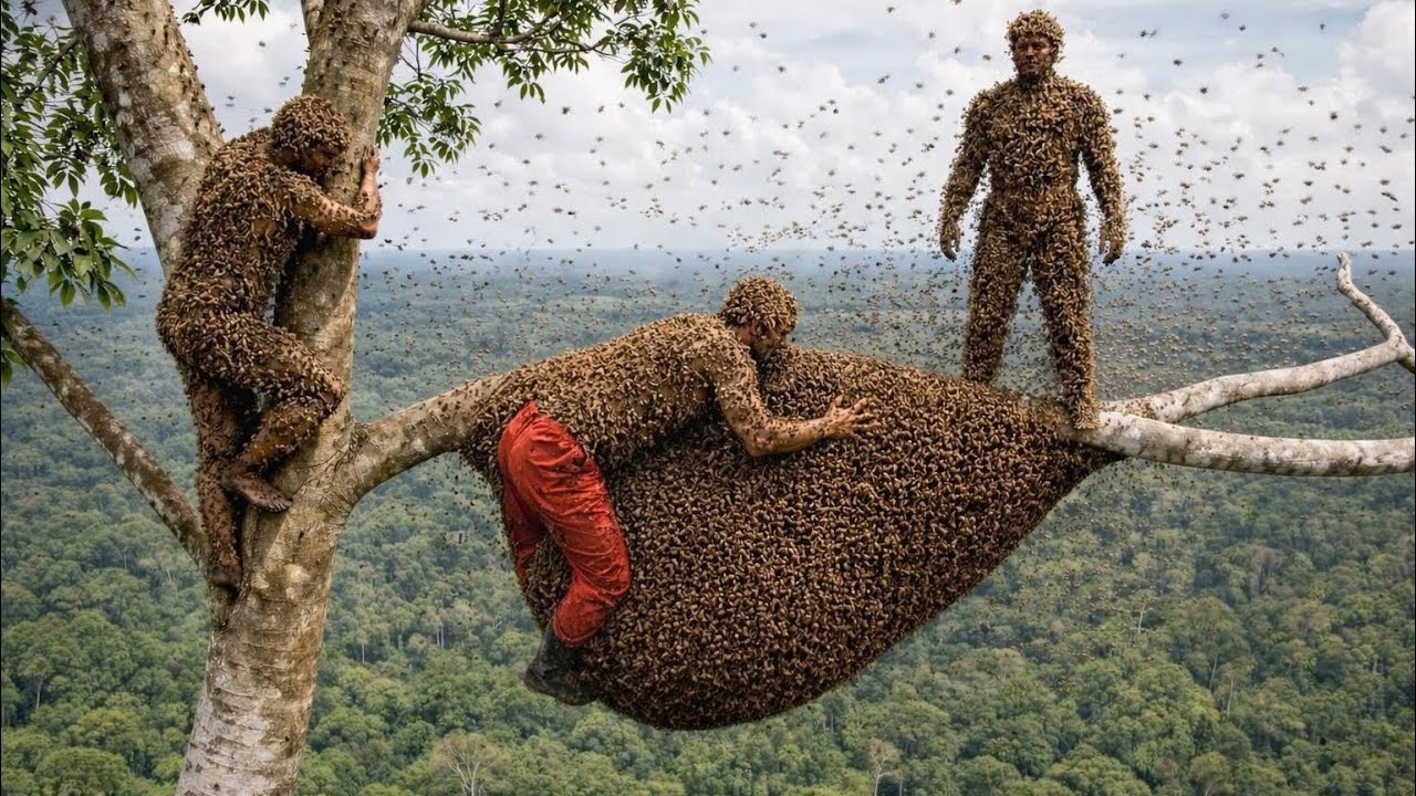 Climbing a 150-meter-tall ancient tree yielded nothing.