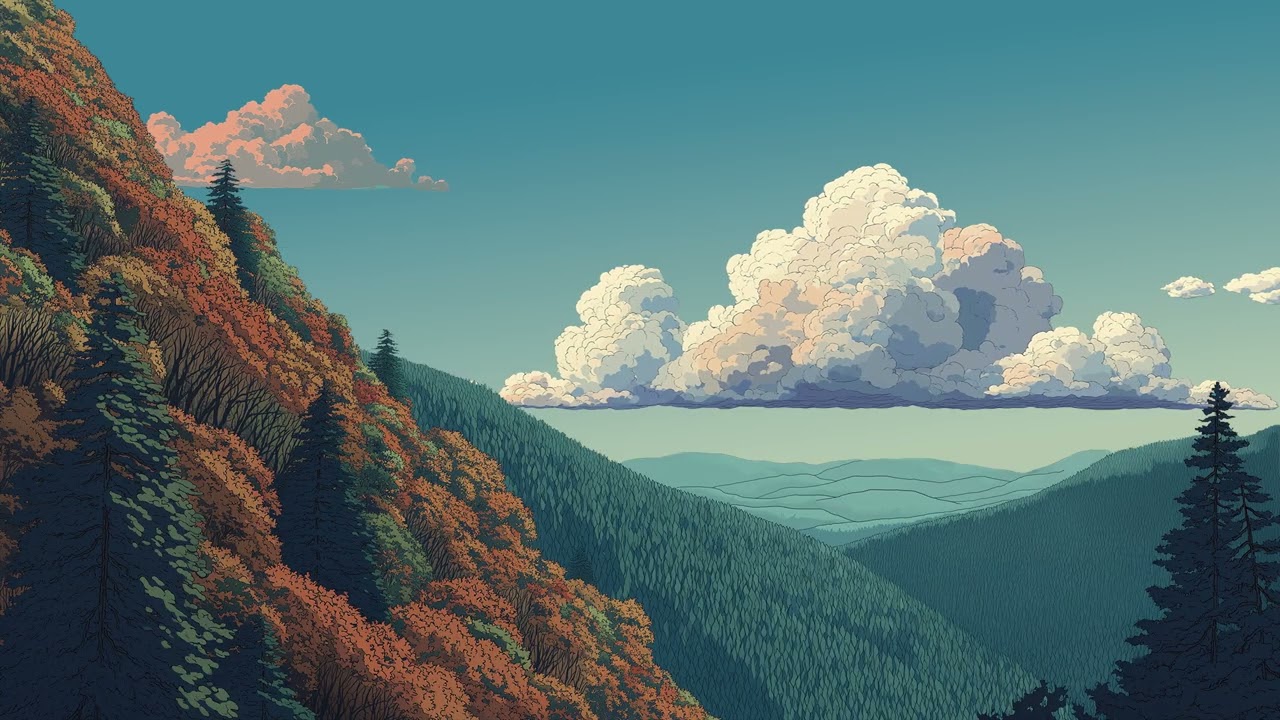 lofi beats in the mountains 🌙 | cozy ambience for sleep & study